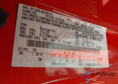 2013 Ford Focus Se из США, поврежденный, VIN 1FADP3K26DL171603